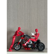 Moifugyia Lucky 13 Aksiyon Figürü Robot Oyuncak 13CM Kırmızı 2'li Set