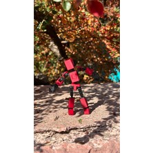 Moifugyia Mini 13 Aksiyon Figürü Robot Oyuncak 8cm Kırmızı