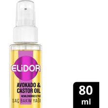 Elidor Saç Bakım Yağı Avokado ve Castor Oil Nemlendirici Etki 80 ml