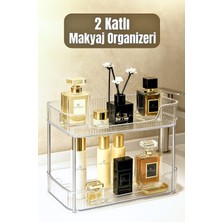 Metsar Home Plastik 2 Katlı Çok Amaçlı Makyaj Organizeri - Takı Düzenleyici, Banyo Rafı, Şampuanlık Makyaj 46 3