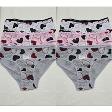 Macal Pink White Underwear Kadın Külot 6'lı Set 2603