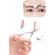 Belle Fusion Bfs Kavisli Kaş Kirpik Düzeltici Bıyık Alma Taraklı Kaş Makası Yüz Bakım Seti Makas