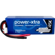 Power-Xtra PX7500WB4S - 4S2P - 14.8V 7500 Mah Li-Polymer Pil -45C