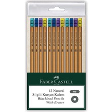 Faber-Castell Naturel Silgili Kurşun Kalem 12'li