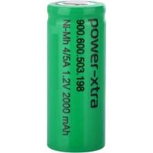 Power-Xtra 1.2V 2000 Mah - 4/5A - Ni-Mh Şarjlı Pil -Flat-Başsız
