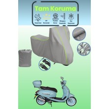 Dokaca Neo Gri Neon Fitilli Arora Ar 50 Cappuccino Uyumlu Motosiklet Brandası, Koruyucu Örtü, Motor Branda