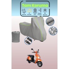 Dokaca Neo Gri Neon Fitilli Kuba Blueberry Uyumlu Motosiklet Brandası, Koruyucu Örtü, Motor Branda