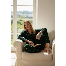 Bravie Luxury Soft Ekoseli Kadın Pijama Takımı – 3045 Yeşil