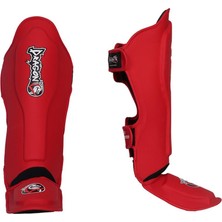 Dragondo 40721-P Kaval Ayak Koruyucu 0825 Kırmızı Kick Boks Kaval Koruyucu