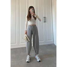 byasafkids Kadın Krep Kumaş Balon Pantolon