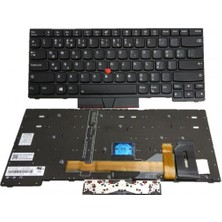Nion Lenovo 01YP302 SN20P33132 Uyumlu Notebook Klavye (Siyah Aydınlatmalı Q Tr Sticker Uygulanmış)