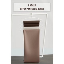 Soi Home Beyaz Pantolon Askısı & Dolap Düzenleyici Askı