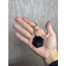 Yelkovan Studio Illüzyon Tasarım Anahtarlık - Geometrik Paradox Figürlü Çanta Süsü | Yelkovanstudio