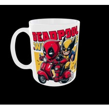Home Uçan Kupa Deadpool Wolverıne Figürlü Marvel Süper Kahraman Temalı Tasarım Kupa