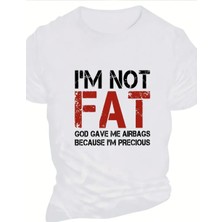 byasafkids Baskılı Oversize Bisiklet Yaka T-Shirt - Beyaz