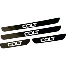 CarEste Colt Pleksi Kapı Eşiği Piano Black 4 Parça