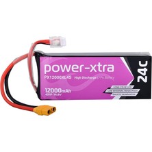 Power-Xtra PX12000XL4S - 4S1P - 14.8V 12000 Mah Li-Polymer Pil - 24C