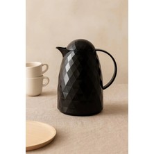 Soi Home 1 Lt Akrilik Siyah Çay Termosu 12 Saat Sıcak 24 Saat Soğuk