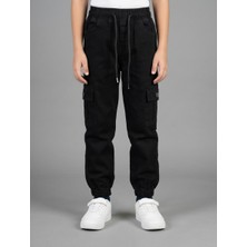 Nawi Erkek Çocuk Beli Lastikli Komando Kot Pantolon