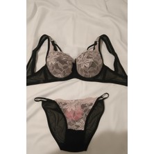 Nazik Dantelli Dolgulu Sütyen Takımı – 75 Beden