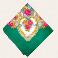 Akbal %100 Pamuk Yazma Yeşil