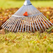 MarkEntegra Metal Ayarlanabilir Bahçe Tarla Tırmık Çim Peyzaj Yaprak Ot Saman Tezleme Toplama Tırmığı 1 Adet