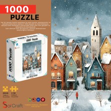 Soi Craft 1000 Parça Puzzle Karla Örtülü Kasaba Sokakları