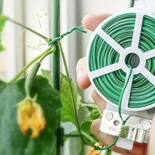 MarkEntegra ® 50 Metre Kendiliğinden Kesici Bıçaklı Bitki Saksı Kablo Sabitleme Teli