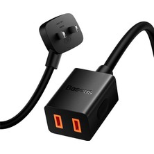 Egecen Baseus Powercombo Mini Power Strip 1AC 10 M Güç Kablosu /eu + Uk Fiş Adaptörleri - EC001Z-56UFE