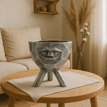 Decostone Dekoratif Saksı Üç Ayaklı