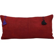 Kilim Antik El Dokuma Dekoratif Lumbar Kilim Kırlent Yastık Kılıfı 1358 - Yeni - Çok Renkli