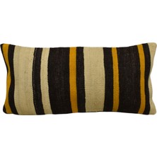Kilim Antik El Dokuma Dekoratif Lumbar Kilim Kırlent Yastık Kılıfı 1347 - Yeni - Çok Renkli