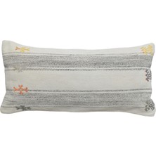 Kilim Antik El Dokuma Dekoratif Lumbar Kilim Kırlent Yastık Kılıfı 1345 - Yeni - Çok Renkli