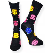 Bidigago Para Dolar Desenli Çorap