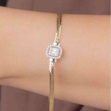 Diriliş Kuyumculuk Altın Balıksırtı Baget Bileklik