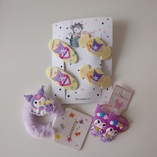 Masal Gurumi Kurumi Lastikli ve Cıtcıtlı Toka Seti