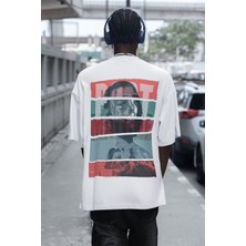 Sevbano Tasarım Post Malone Sırt Baskılı Unisex Oversize Şarkıcı Tişört