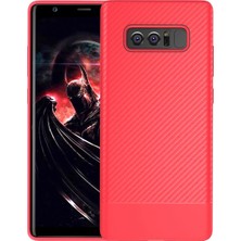SHC4200 Ally Sm Galaxy Note 8 Carbon Fiber Dokulu Silikon KILIF-(5775)