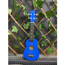 Sazhane 54 cm Soprano Koyu Mavi Ukulele (Kılıf ve Pena Dahil)
