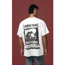 Sevbano Linkin Park Meteora Sırt Baskılı Unisex Oversize Müzik Grubu Tişört