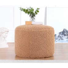 Lorence Home Skylee Kürk Puf - Camel