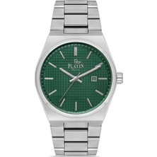Platin Pierre HDS-PL-1260GA-A10 Çelik Kordon Takvimli Erkek Kol Saati