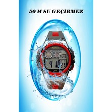 Rodium Çocuk Kol Saati Su Geçirmez 15220 Siyah-Kırmızı