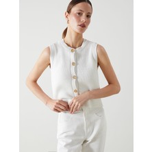 Lc Waikiki Yeni Sezon Bisiklet Yaka Kadın Triko Yelek