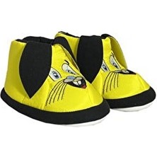 Doktor Desenli D01 Çocuk Kışlık Panduf Ev Kreş Ayakkabısı Yıkanabilir Kumaş Malzeme ile Rahat