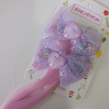 Masal Gurumi Frozen Karlar Kraliçesi Elsa Karakterli Sentetik Saç Uçlu Kız Çocuk Tokası