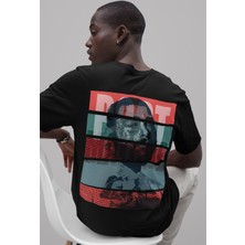 Sevbano Tasarım Post Malone Sırt Baskılı Unisex Oversize Şarkıcı Tişört