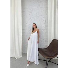 LTG Nova Aerobin Uzun Elbise Beyaz Pt