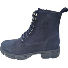 Güvener Erkek Postal Süet Lacivert Deri Üst Malzeme ile Şık ve Rahat Kışlık Ayakkabı