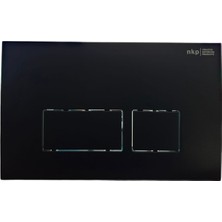 Nkp Gömme Rezarvuar Basma Butonkapak Siyah (Itme  Çubuğu Çerçeve Vidası Dahil)